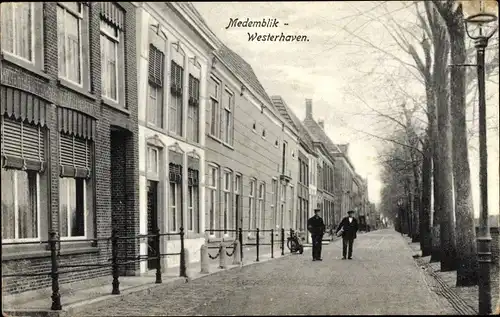 Ak Medemblik Nordholland Niederlande, Westerhaven