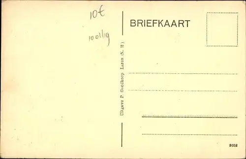 Ak Laren Nordholland Niederlande, St. Janstraat