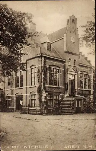 Ak Laren Nordholland Niederlande, Rathaus