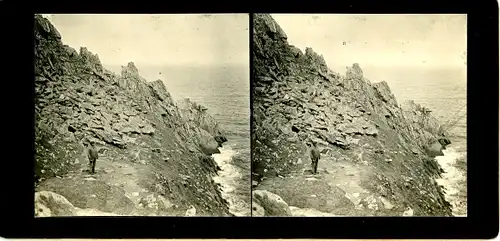 Stereo Foto La Pointe du Raz Finistère, Küstenpartie, Ufer