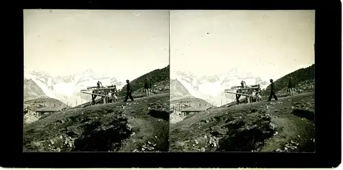 Sterero Foto Zermatt Kt. Wallis Schweiz, Gornergrat