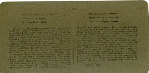 Stereo Foto Paris IX., Opernhaus