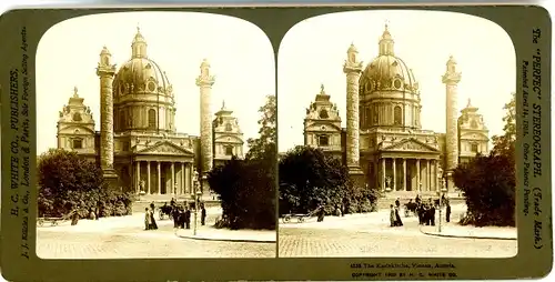 Stereo Foto Wien 1. Innere Stadt Österreich, Karlskirche