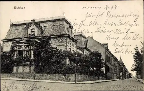 Ak Lutherstadt Eisleben, Leuschnerstraße