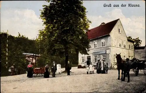 Ak Klausa Nobitz Altenburger Land, Gasthaus