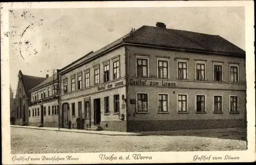 Ak Vacha in der Rhön Thüringen, Gasthof zum Deutschen Haus, Gasthof zum Löwen