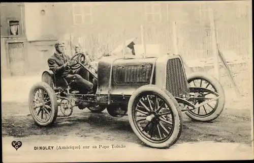 Ak Automobil Pope Toledo, Fahrer Dingley