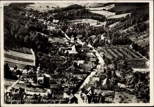 Ak Sülzhayn Ellrich Thüringen, Totalansicht, Fliegeraufnahme