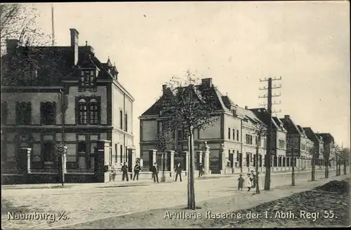 Ak Naumburg an der Saale, Artillerie-Kaserne der 1. Abtl. Rgt. 55