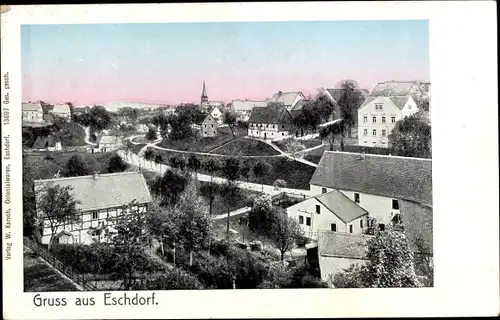 Ak Dresden Schönfeld Weißig Eschdorf, Panorama