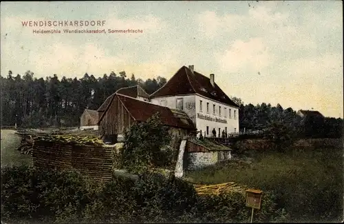 Ak Wendischkarsdorf Karsdorf Rabenau, Gasthaus Heidemühle