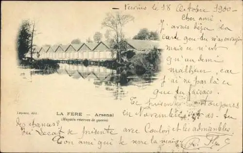 Ak La Fère Aisne, Arsenal