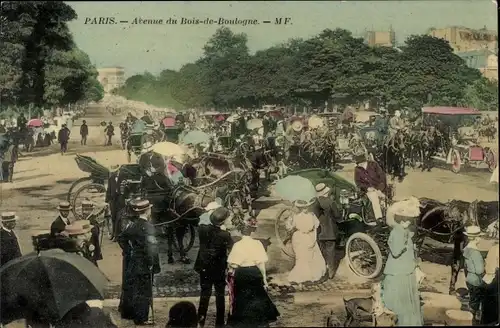 Ak Paris XVI, Avenue du Bois de Boulogne