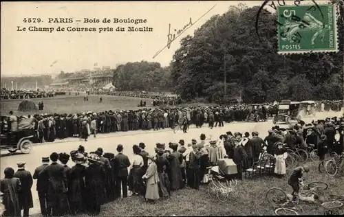 Ak Paris XVI, Bois de Boulogne, Der Course de Courses aus der Moulin