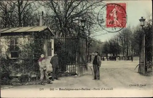 Ak Boulogne sur Seine Hauts de Seine, Porte d'Auteuil
