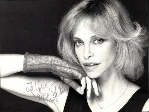 Autogrammkarte Schauspielerin Sydne Rome, Portrait, Autogramm