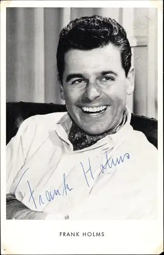 Ak Schauspieler Frank Holms, Portrait, Autogramm