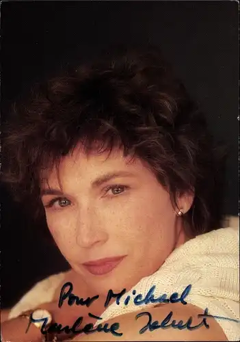 Ak Schauspielerin Marlene Jobert, Portrait, Autogramm