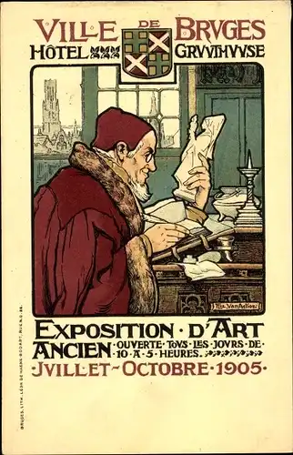 Ak Brügge Brügge Flandern Westflandern, Ausstellung alter Kunst 1905