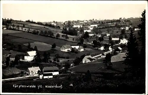 Foto Ak Fürstenwalde Geising Altenberg Erzgebirge, Niederdorf, Panorama