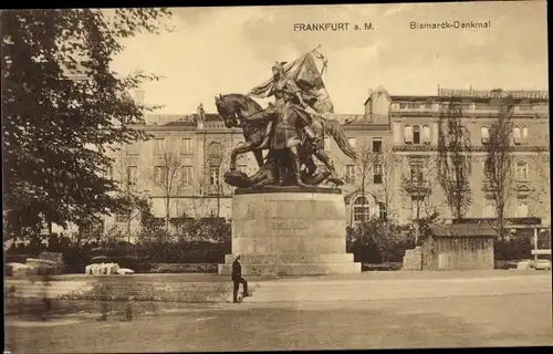 Ak Frankfurt am Main, Bismarck-Denkmal