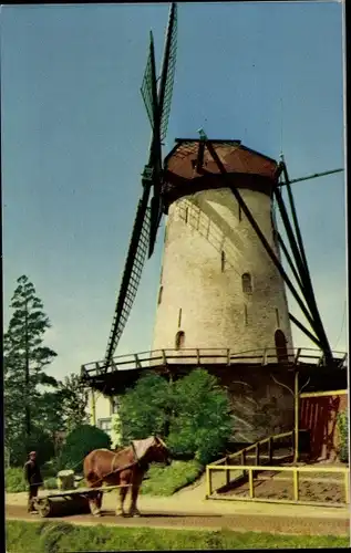 Ak Kloetinge Goes Zeeland, Ronde stenen bovenkruier met stelling