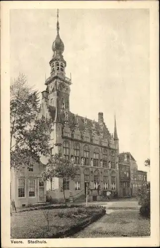 Ak Veere Zeeland Niederlande, Rathaus