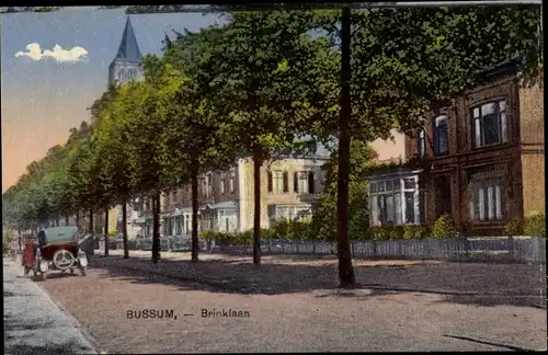 Ak Bussum Nordholland Niederlande, Brinklaan