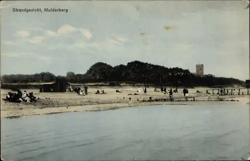 Ak Muiderberg Muiden Nordholland Niederlande, Blick auf den Strand