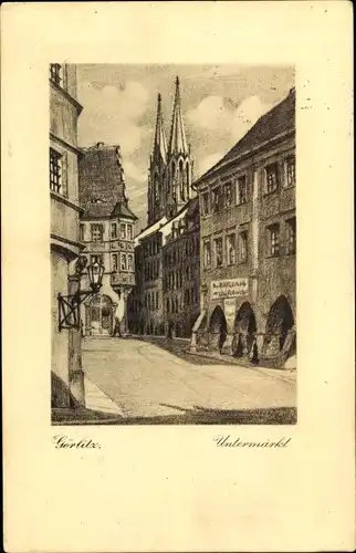 Ak Görlitz in der Lausitz, Untermarkt