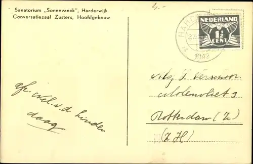 Ak Harderwijk Gelderland, Sanatorium Sonnevanck