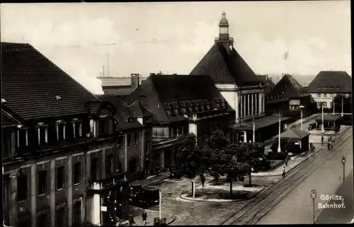 Ak Görlitz in der Lausitz, Bahnhof