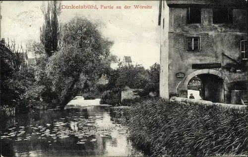 Ak Dinkelsbühl in Mittelfranken, an der Wörnitz