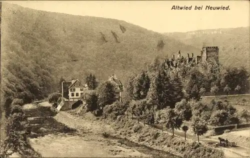 Ak Altwied Neuwied, Teilansicht, Ruine