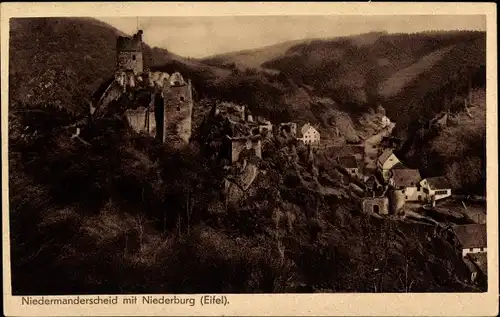 Ak Niedermanderscheid Manderscheid in der Eifel, Niederburg