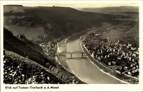 Ak Traben Trarbach an der Mosel, Ortsansicht, Brücke