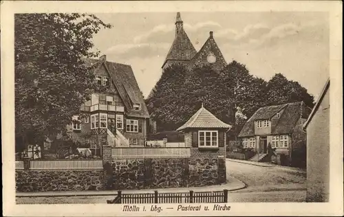 Ak Mölln im Herzogtum Lauenburg, Pastorat, Kirche