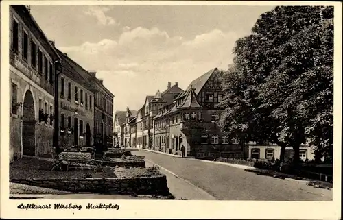 Ak Wirsberg im Frankenwald Bayern, Marktplatz