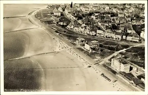 Ak Norderney in Ostfriesland, Fliegeraufnahme