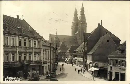 Foto Ak Speyer am Rhein, Gilgenstraße, Geschäfte