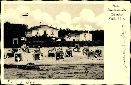 Ak Ostseebad Kellenhusen in Holstein, Haus Meeresrauschen, Strand