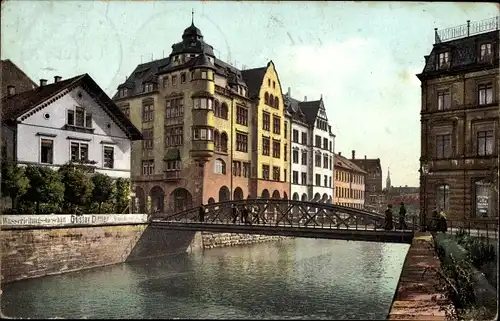 Ak Pforzheim im Schwarzwald, bei der Rossbrücke