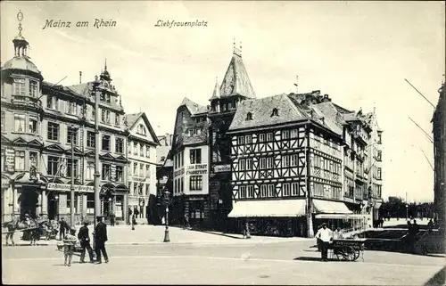 Ak Mainz am Rhein, Liebfrauenplatz