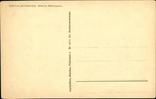 Ak Rotthalmünster in Niederbayern, Oberer Marktplatz