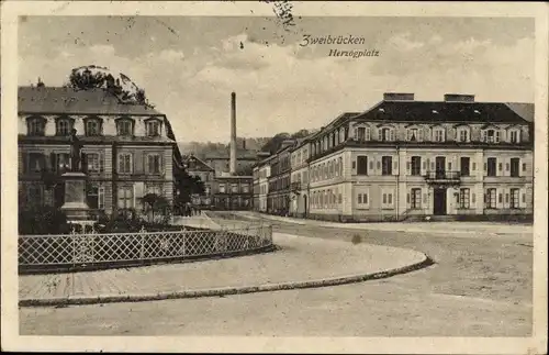 Ak Zweibrücken in der Pfalz, Herzogplatz