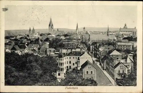 Ak Paderborn in Westfalen, Panorama