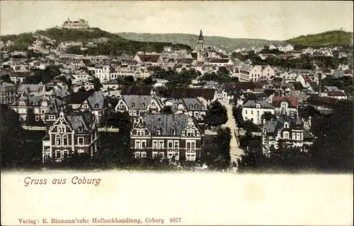 Ak Coburg in Oberfranken, Gesamtansicht