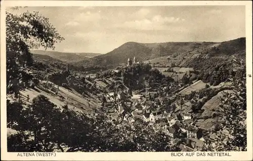 Ak Altena in Westfalen, Blick auf das Nettetal