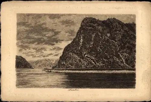 Künstler Ak Sankt Goarshausen am Rhein, Loreley