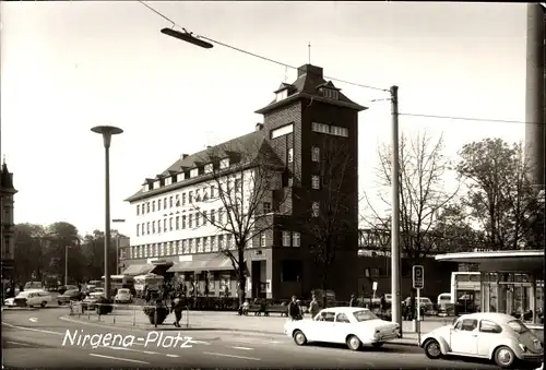 Foto Ak Gevelsberg im Ruhrgebiet, Nirgena Platz, Autos, Busse